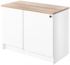 Шкаф кухонный напольный Candy ModulE, угловой со столешницей, 120x91х61 см (TD0053871RU), белый матовый