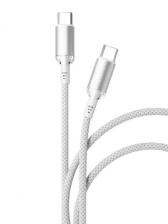 Кабель VLP Diamond Cable Type-C - Type-C Nylon 3A 1.2m White (Белый)