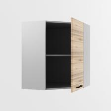 Шкаф навесной угловой «Лофт», 600x600x720 мм, цвет рустик натур