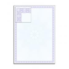 SET-11 - Бланки для сертификатов, дипломов, грамот, А4, верже, 100 гр., 10 листов