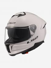 Мотошлем LS2 FF808 STREAM II Solid (белый глянцевый, White), Белый