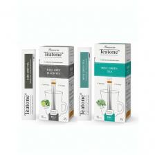 Чай черный зеленый с ароматом Бергамота/Мятой Teatone, 2 шт по 15 стиков