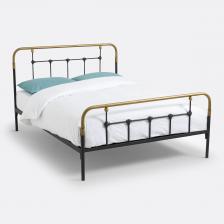 Кровать металлическая Asper 160 x 200 см черный