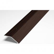 Порог разноуровневый алюминиевый ЛУКА (45 мм, 1,8 м, декоративный, Дуб венге) УТ000005978