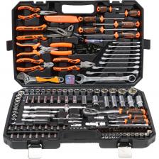 Набор инструментов отличается продуманной комплектацией, высоким качеством и отличной ценой, данный набор инструментов для ремонта автомобилей по достоинству оценили более тысячи автомобилистов. Набор инструментов для автомобиля поставляется в удобный кейс для инструментов. Все инструменты выполнены из высокопрочной хромованадиевой стали. Инструменты для автомобиля представлены в обширной комплектации, что предоставляет возможность создания различных модификаций инструмента.