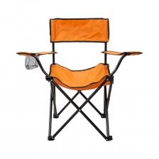 Складное кресло для кемпинга - идеальное решение для комфортного отдыха на природе. Максимальная нагрузка составляет до 110 кг. Кемпинговый стул изготовлен из прочной и непромокаемой ткани, обеспечивающей долговечность и защиту от внешних воздействий. Каркас кресла собран из стальных трубок диаметром 16 мм, обеспечивая прочность и стабильность. Места соприкосновения материала с каркасом укреплены эластичными накладками вокруг отверстий, что значительно повышает прочность и устойчивость всей конструкции. Важно отметить, что все ножки кресла защищены специальными накладками с противоскользящим покрытием, обеспечивая дополнительную устойчивость и предотвращая скольжение на различных поверхностях. В подлокотнике кресла предусмотрен удобный карман для хранения напитков. Также в комплекте имеется чехол для удобного и безопасного хранения и транспортировки. Кемпинговый стул легко складывается до компактных размеров 72х13 см без особых усилий. Этот кемпинговый стул является надежным и удобным спутником, обеспечивающим комфортное место для отдыха и релаксации на свежем воздухе.
