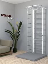 Шведская стенка для детей SportLim BASIC "Бело-серая", Белый