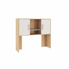 Надстройка компьютерного стола «Лайт - 2», 1200x300x1050 мм, цвет дуб сонома/белый