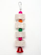 Точильные камни для птиц, с бусинами, 65 г