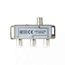 Делитель ТВ-сигнала ("Краб") (в т.ч. Для цифрового ТВ) на 1 вход-3 выхода (A223)/50, цена за 1 шт