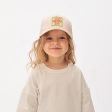 Кепка детская MINAKU Oh happy day, размер 54, светло-розовая