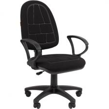 Кресло компьютерное с тканевой обивкой с регулировкой высоты Chairman 205 ткань T08 черный CHAIRMAN