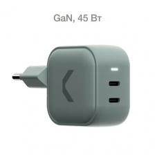 Сетевое зарядное устройство COMMO 45W Core Charger Dual USB-C, 45 Вт