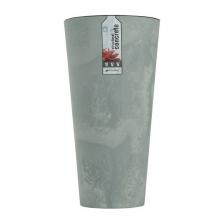 Кашпо для цветов Prosperplast Tubus Slim Beton 27+15л, бетон Артикул: DTUS300E-422U