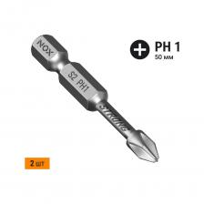 Торсионная бита Бита торсионная STRONG (2 шт; PH1х50 мм; карта; E6.3) NOX 336150-2