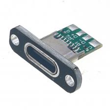 10 шт. USB 3.1 Тип C разъем с винтовой фиксирующей пластиной Тип C USB разъем Type-C 4 контакта 6 контактов гнездовой разъем зарядный порт