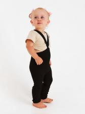 Лосины детские с лямками MINAKU, рост 62-68 см, чёрные