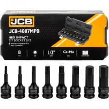 Набор головок-бит ударных 1/2'' от бренда JCB — это профессиональный инструмент, предназначенный для работы с гайковертом. Головки имеют шестигранный профиль, что обеспечивает надежную фиксацию и защиту от повреждений. Комплект состоит из 8 головок различных размеров, что позволяет работать с широким диапазоном крепежных элементов.Набор идеально подходит для использования в автосервисе и других местах, где требуется высокая точность и надежность при работе с крепежными элементами.Преимущества:Профессиональное качество: Разработан специально для работы с гайковертом, что обеспечивает высокую эффективность и долговечность инструмента.Надежная фиксация: Шестигранный профиль головок предотвращает повреждения крепежа и обеспечивает надежное соединение при работе.Разнообразие размеров: Комплект из 8 головок позволяет работать с широким диапазоном крепежных элементов, обеспечивая универсальность применения.Удобство хранения: Пластиковый кейс обеспечивает удобное хранение и транспортировку инструмента, сохраняя комплект в порядке и всегда под рукой