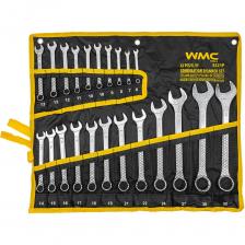 Набор комбинированных ключей от бренда POMAGIER включает 22 предмета и предназначен для работы с различными резьбовыми соединениями. Комбинированные ключи объединяют в себе рожковый и накидной ключ одного размера, что делает их универсальными и удобными в использовании.Широкий диапазон размеров ключей от 6 до 32 мм Такой набор охватывает практически все стандартные размеры крепежа, используемые в легковых и грузовых автомобилях, бытовой технике, строительных конструкциях и промышленном оборудовании. Повторяющиеся размеры (например, 10 и 13 мм) позволяют работать одновременно с несколькими узлами без необходимости переключать инструмент, а наличие крупных ключей делает набор универсальным как для мелкого ремонта, так и для силовых соединений.Материал хромованадиевая сталь (Cr-V) Обеспечивает отличную прочность и устойчивость к коррозии, что делает инструмент надёжным даже при интенсивной эксплуатации в условиях автосервиса или мастерской.Универсальность: Накидная часть для работы с тугими крепежами и рожковая часть для доступа в ограниченные пространства.Идентификация: Размеры проштампованы с обеих сторон для удобства.Удобство хранения: В комплект входит специальное полотно-чехол с кармашками под каждый ключ, что облегчает транспортировку и хранение.Крепление: Чехол снабжен люверсовыми подвесами для закрепления на стене.