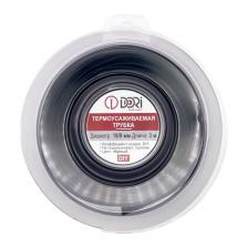 Термоусаживаемая трубка DORI ТУТ 18/9, ролл 3м, черная, шт 51088