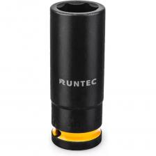 Шестигранная ударная головка, изготовленная из высококачественной закаленной хромомолибденовой стали CrMo, устойчивой к высоким ударным нагрузкам с оптимальным сочетанием твердости и ударной вязкости для интенсивной эксплуатации в тяжелых условиях.  Предназначены для работы с ударными гайковертами и пневмотрещотками в автосервисах, пунктах СТО, шиномонтажных мастерских при обслуживании и ремонте легкового и грузового транспорта, а также на промышленных предприятиях.  Геометрия ударной торцевой головки соответствует стандартам DIN, что гарантирует высокую точность изготовления, эргономичность и длительный срок службы, при этом инструмент значительно превосходит требования DIN по показателю надежности (тест на излом, Н·м).  Крупная маркировка размера рабочего профиля ударной головки для быстрой идентификации.  Поставляется с индивидуальным пластиковым подвесом.  При производстве ударных головок RUNTEC используется только современное оборудование и высококачественные материалы. Строгое соответствие нормам безопасности и стандартам качества гарантирует длительный период эксплуатации и безопасную работу при соблюдении рекомендаций к использованию. Внимание, изображение товара может отличаться от реального! Верные параметры указаны в технических характеристиках товара.