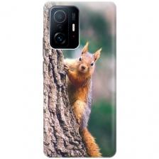 Силиконовый чехол Белочка на Xiaomi 11T / 11T Pro / Сяоми 11Т / 11Т Про