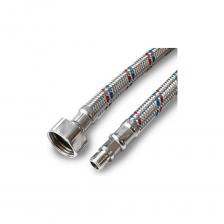 Подводка для смесителя с нержавеющим оплетением - это гибкий соединительный шланг, который используется для подключения смесителей к системе водоснабжения.  Рекомендуется для подачи холодной и горячей воды смесителям на кухне и в ванной. Оплетка - нержавеющая сталь, обеспечивающая защиту от механических повреждений. Бренд Damento - настоящий символ итальянского мастерства в мире сантехники. Он является лидирующим производителем насосного оборудования, труб и всех видов сантехнического оборудования.