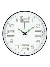 Часы настенные интерьерные «Классика», плавный ход, светящиеся, d=35 см