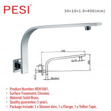 Хромированный или матовый черный настенный кронштейн для душевой лейки для ванной комнаты кронштейн для душевой лейки G1/2 фиксированная трубка держатель для душевой лейки