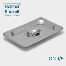 Крышка к гастроёмкости GN 1/9 Hanna Knovell, 17.6x11.4 см, толщина 0.6 мм, нержавеющая сталь