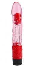 Вибраторы Розовый реалистичный вибратор 9 Inch Realistic Vibe - 23 см.
