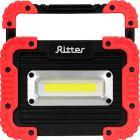 Фонарь прожекторный Ritter аккумуляторный, светодиодный, четыре режима работы, функция powerbank, 15Вт, 3000мАч, 1100Лм, IP65