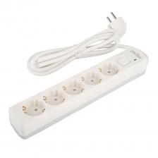 Perfeo сетевой фильтр "REAL STREAM, 1,8м, 5 розеток, 16А, 3500 Вт, тройная защита, белый. [] [PF_E1504]