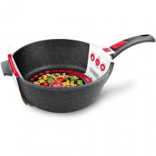Сотейник 26 см высокий литая Индукция Гранит съемная ручка