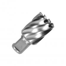 Сверло по металлу корончатое D.BOR с хв. Weldon 19 мм (3/4''), HSS-CoДля стали прочностью до 1000 H/мм2, металла, чугуна, нержавеющей стали, цветного металла, алюминия, пластика.Инструмент: сверлильный станок на магнитной подошве.Материал: сталь HSS-СоСодержит 8% CobaltСверление: с охлаждающей жидкостьюИнструмент: сверлильный станок на магнитной подошвеПроизводится по технологии полной шлифовки, что обеспечивает отличное качество поверхности и оптимальный отвод стружки.Для применения в мобильных сверлильных машинах на магнитной подошве.Значительная экономия времени по сравнению со спиральным сверлом.Благодаря меньшей нагрузке на материал увеличивается срок службы.Внимание, изображение товара может отличаться от реального! Верные параметры указаны в технических характеристиках товара.