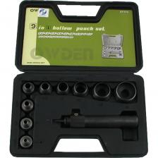 Набор высечек пробойников CNIC из 10-ти предм. от 5 до 32мм в пласт. чемодане ОТ1016 54673