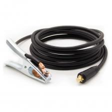 Кабель заземления 250А, 4м (25мм / ОКС 35-50) Оберон 2514001 в сборе, для сварочных аппаратов работающих на токе до 250 А. Используется для соединения сварочного аппарата с землей (заземление) во время проведения сварочных работ. Кабель подключается к сварочному аппарату с помощью разъема, а к металлу — с помощью зажима. Имеет надежную фиксацию и высокую токопроводность. Для комплектации используются кабели высочайшего качества.