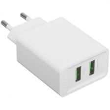 Сетевое зарядное устройство Vention на 2 порта USB A+A, QC 3.0, белый (FBAW0-EU)