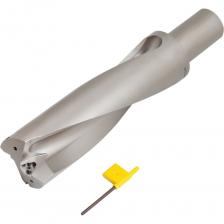 Сверло корпусное ACCKee с креплением твердосплавных пластин используется для сверления отверстий на станках с ЧПУ. Хвостовик сверла позволяет подводить СОЖ и обеспечивает максимальную жесткость крепления сверла. Пластины устанавливаются под определенном углом, который дает баланс для снижения вибраций и усилия резания. Пластины не входят в комплект поставки и приобретаются отдельно! Внимание, изображение товара может отличаться от реального! Верные параметры указаны в технических характеристиках товара.