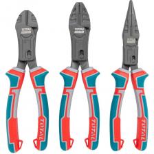 Набор плоскогубцев подходит для сантехнических работ. Прочные кромки изготовлены из хромванадиевого сплава. Плоские губки оснащены функциями сжатия, крепления, отпускания и гаечного ключа. Сверхпрочные инструменты обеспечивают экономию энергии на 65 % по сравнению с обычными плоскогубцами.