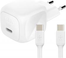 Сетевое зарядное устройство Belkin Wall Charger BoostCharge USB-C 45W с кабелем USB-C/USB-C PD 1m Белый
