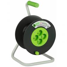 KAT-2x0.75-20m Удлинитель силовой ЭРА GREEN LINE KAT-2x0.75-20m Greenline на катушке пластик 4 розетки без заземления 20м ПВС 2x0.75мм2, цена за 1 шт