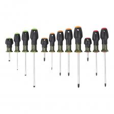 Набор отверток Дело Техники c трехкомпонентными рукоятками SL, PH, PZ, 12штук 728125