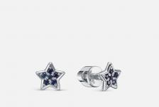 Пусеты золотые Сапфир 2 шт VESNA JEWELRY