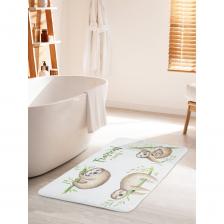 Коврик для ванной противоскользящий на пол 60х100 см станет ярким акцентом для создания домашнего уюта в интерьере вашей ванной комнаты. Большой половик для ванной, душевой и туалета выполнен из мягкого и приятного материала велсофт (100% полиэстер) с тонкой прослойкой из поролона. Велсофт- мягкий ворс, который обеспечивает комфортное прикосновение при хождении босиком. Основание изделия изготовлено из нетканого материала с антискользящим покрытием, что предотвращает его скольжение по плитке и кафелю. Края прямоугольного коврика надежно обработаны, не распушатся (не деформируются) во время эксплуатации. Быстро высыхает и не теряет своих свойств при длительном контакте с влагой. Универсальное изделие подходит для использования в бассейне, сауне, спальне в качестве прикроватного коврика и как коврик для детей. Аксессуар для ванной мгновенно впитывает влагу, быстро сохнет и не линяет. Уход: стирать при температуре 30-40 градусов, выбирая деликатный режим стирки и отжим не более 800 оборотов. НЕ ОТБЕЛИВАТЬ! Декоративная защитная подстилка с фотопринтом подходит для дома и дачи, хороший подарок маме, бабушке, папе, дедушке на День рождения, юбилей и новоселье. В комплект к коврику вы можете подобрать шторку для ванной и корзинку для белья под брендом JoyArty. Яркость рисунка может отличаться от изображения на сайте. Допустимо отклонение в размерах +- 2 см.