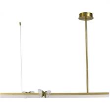 Подвесной светильник на штанге светодиодный с бабочками AM Group MARIPOSA L1000 POLISHED GOLD