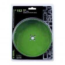 Коронка биметаллическая профессиональная BIM HSS-Co 8 Diamond IndustrialУниверсальная биметаллическая коронка из высококачественной стали М42 (HSS-Co8) с 8% содержанием кобальта предназначенная для чистового безударного сверления металла, нержавеющей стали, алюминия, цветных металлов, ГВЛ, ГКЛ, дерева, пластика, фанеры, гипрока, чугуна, ДСП, МДФ, стеклопластика.Коронка имеет разведённые закалённые режущие зубья повышенной твёрдости, выполненные из быстрорежущей высокопроизводительной стали HSS с 8% содержанием кобальта (Р6М5К8), имеющей высокую устойчивость к перегреву.Режущие зубья имеют специальную форму с прогрессивным расположением Vario 4/6 TPI, что обеспечивает точное, быстрое сверление.Наличие в корпусе коронки компенсационных прорезей обеспечивает пониженную шумность в работе и эффективный отвод шлама.Увеличенная толщина стенок и задней части коронки предотвращают повреждение или деформацию коронки.Сверление коронкой производится строго в безударном режиме, на сухую - дрелями, шуруповертами; перфораторами SDS+; сверлильных станков – с использованием соответствующего адаптера (приобретается отдельно).Сверление может производиться на сухую. Однако использование специальных СОЖ при работе с металлом ускоряет и упрощает сверление и увеличивает ресурс коронки.Для эффективной работы необходимо правильно подбирать рабочие обороты сверления, в зависимости от используемого диаметра коронки и материала.Не рекомендуется работа с металлом тоньше 1,5 мм.