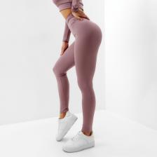 Легинсы спортивные женские MINAKU, розовые, размер 48