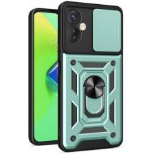 Чехол противоударный для Tecno Spark 9 Pro / Техно Спарк 9 Про с защитой камеры armors (Зеленый)
