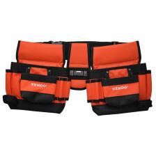 сумка для инструмента KENDO двойная с поясом 2х21x19x8,5см